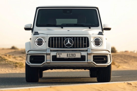 Rent a Mercedes G63-AMG white, 2022 in Dubai