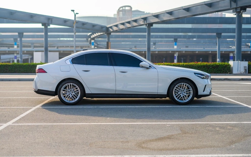 Rent a BMW 520i white, 2024 in Dubai