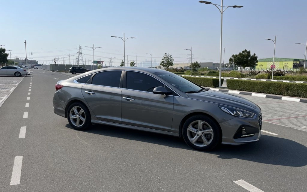 Rent a Hyundai Sonata grey, 2019 in Dubai