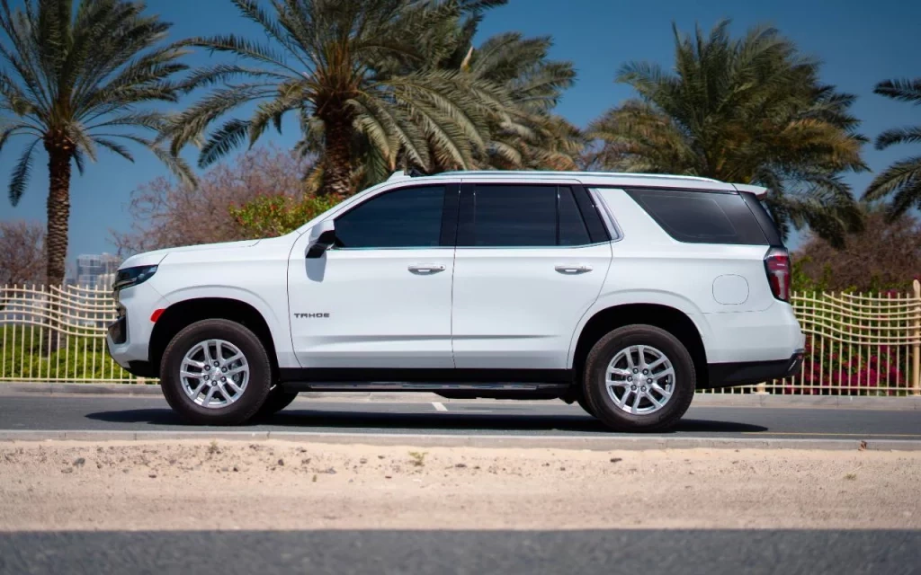 Rent a Chevrolet Tahoe white, 2021 in Dubai