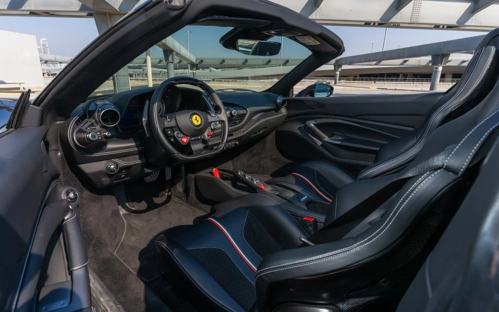Rent a Ferrari F8-Tributo black, 2023 in Dubai