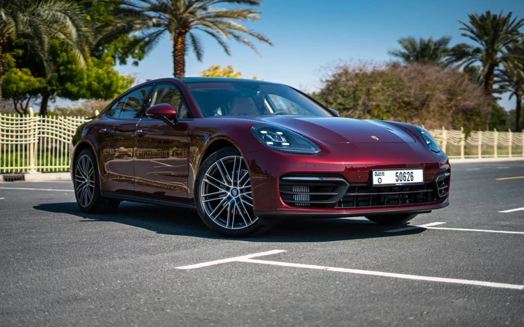 Rent a Porsche Panamera maroon, 2021 in Dubai