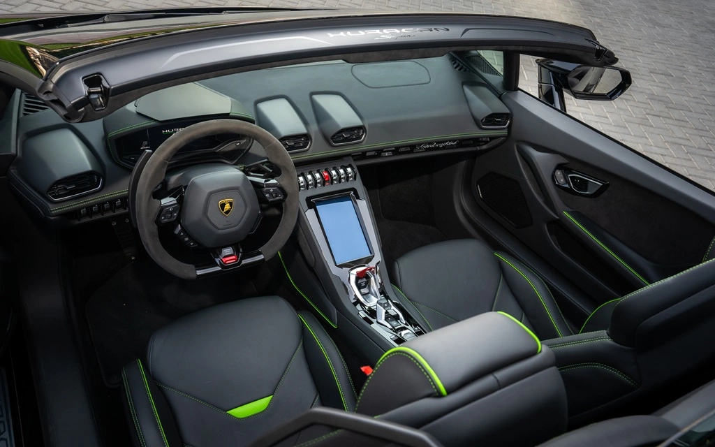 Rent a Lamborghini Evo-Spyder black, 2023 in Dubai
