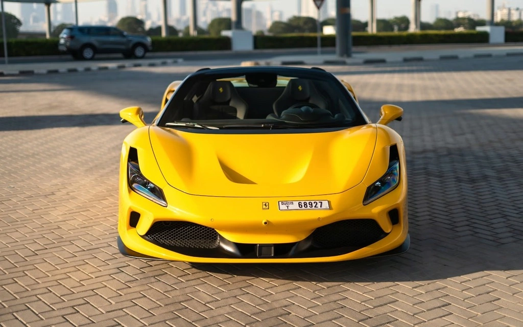 Rent a Ferrari F8-Tributo yellow, 2022 in Dubai