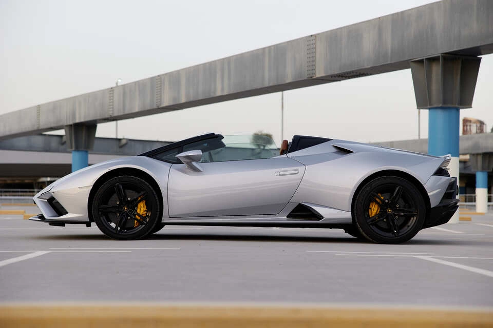 Rent a Lamborghini Evo-Spyder grey, 2023 in Dubai