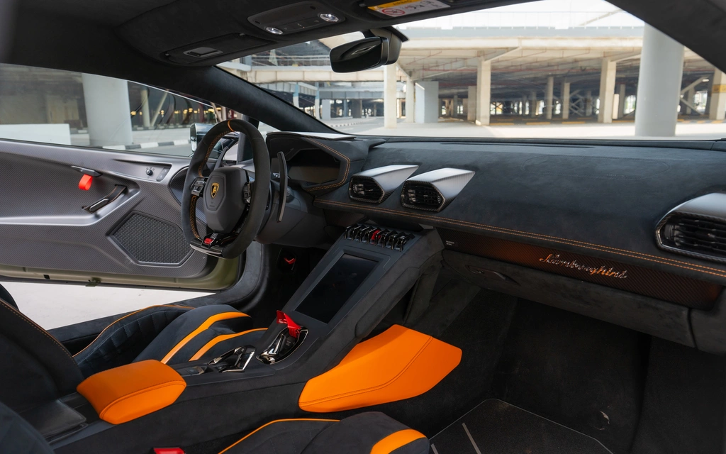 Rent a Lamborghini Huracan-STO green, 2023 in Dubai
