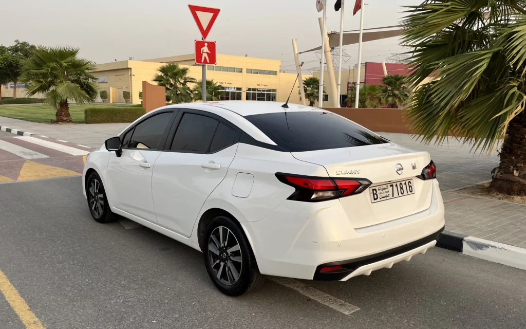 Rent a Nissan Sunny white, 2021 in Dubai