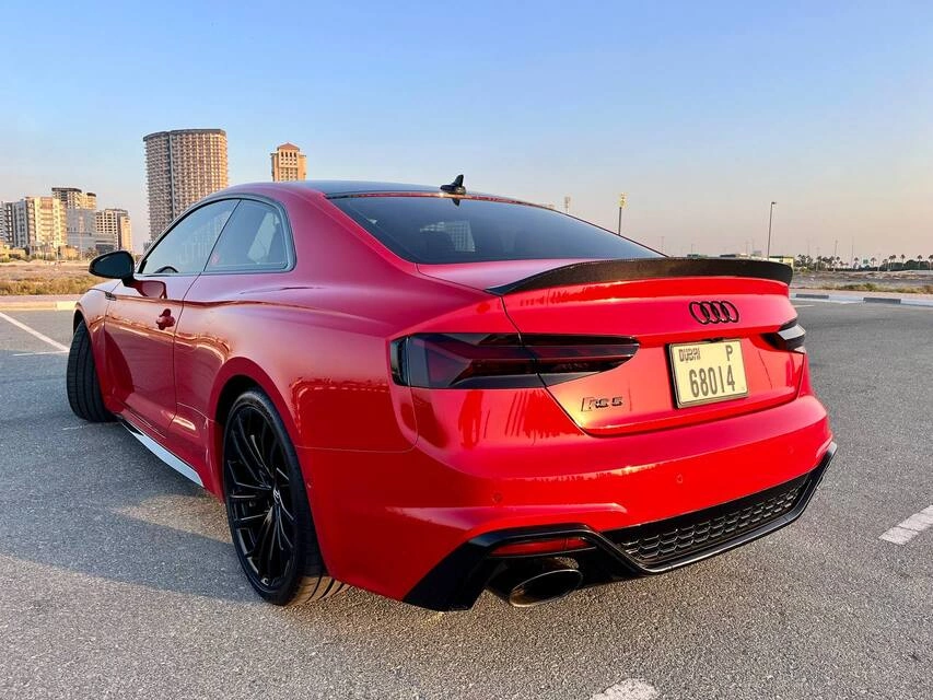 Rent a Audi RS5 red, 2021 in Dubai