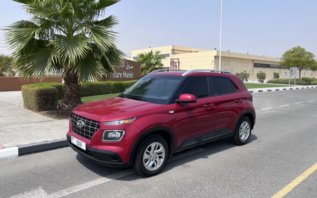 Rent a Hyundai Venue cherry, 2020 in Dubai