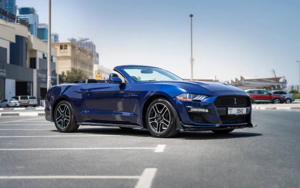 Rent a Ford Mustang-Cabrio dark-blue, 2020 in Dubai