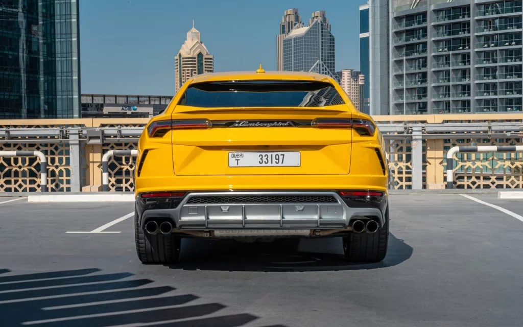 Rent a Lamborghini Urus yellow, 2020 in Dubai