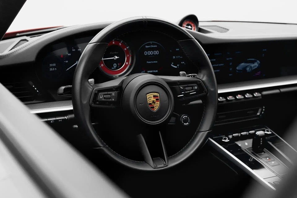 Rent a Porsche 911-Turbo-S red, 2023 in Dubai