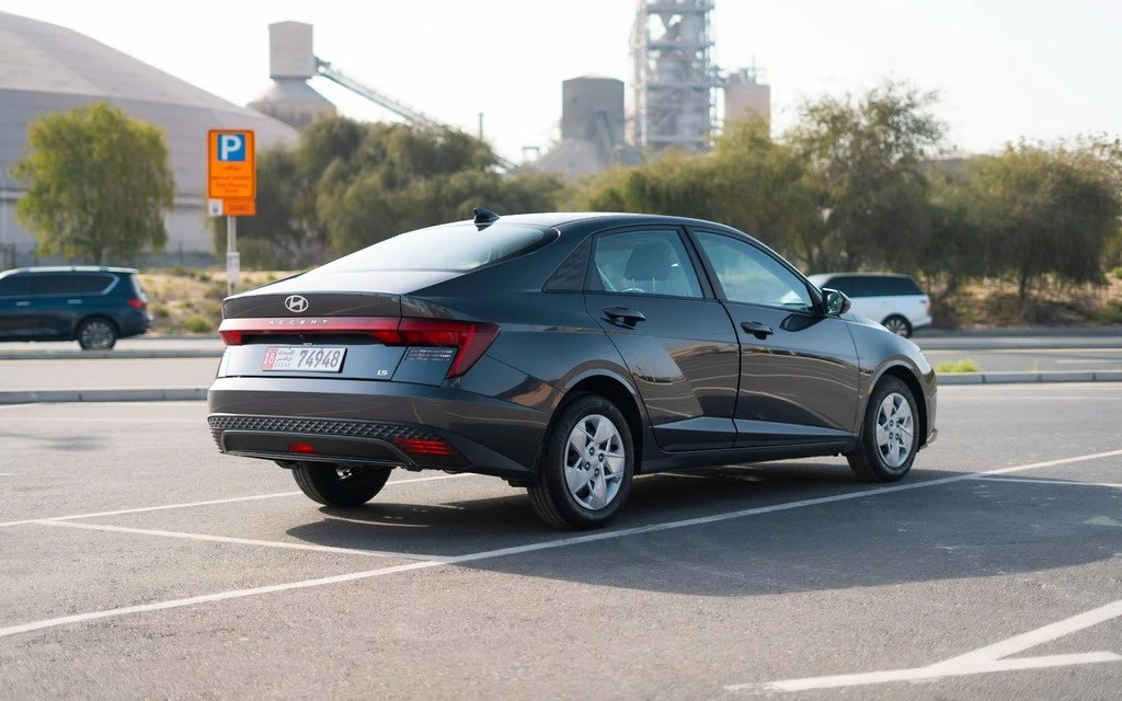 Rent a Hyundai Accent grey, 2024 in Dubai