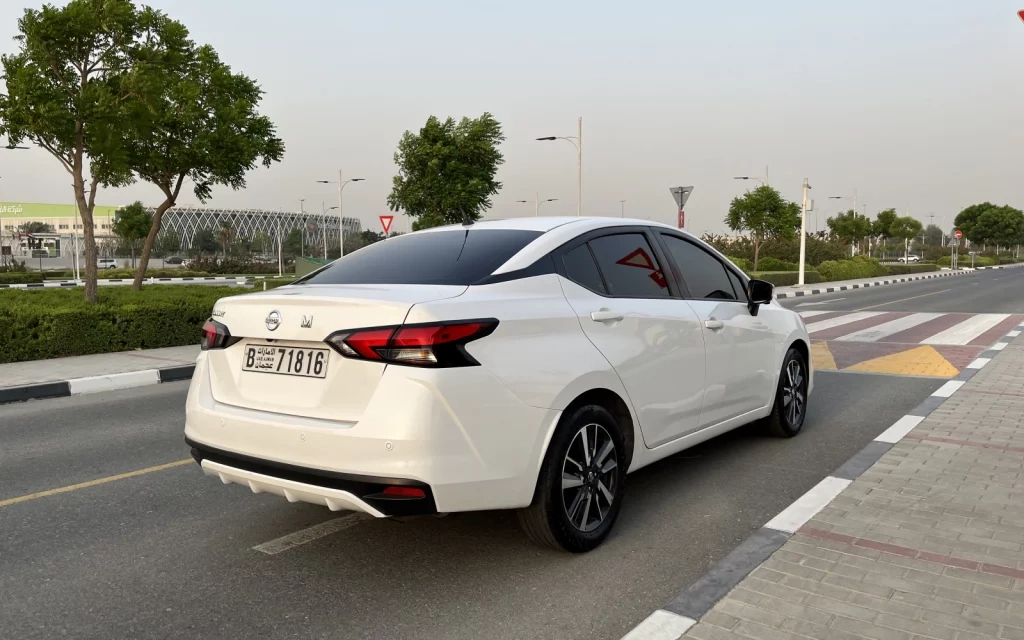 Rent a Nissan Sunny white, 2021 in Dubai