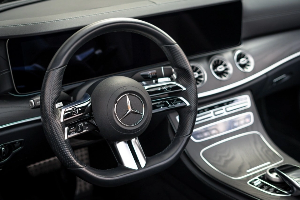Rent a Mercedes E200-Cabrio silver, 2022 in Dubai