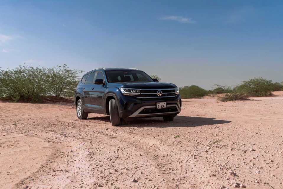 Rent a Volkswagen Teramont dark-blue, 2023 in Dubai