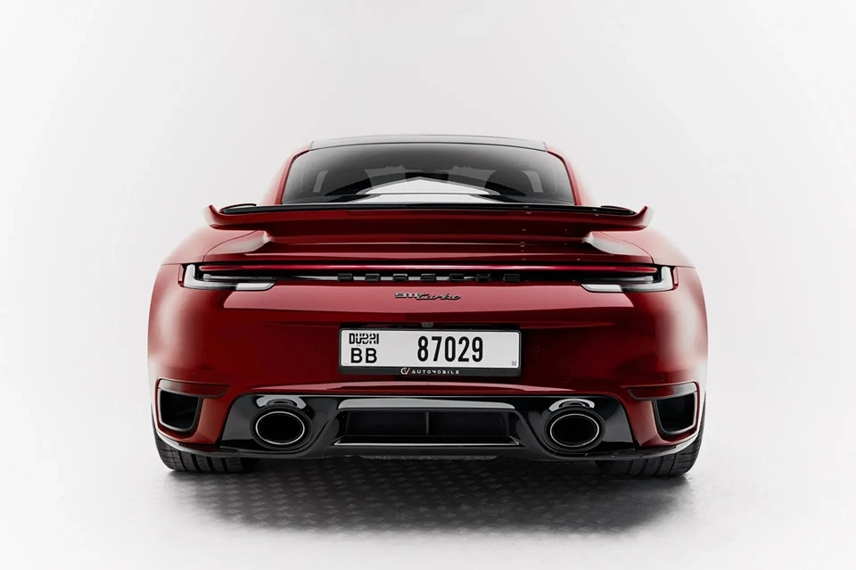 Rent a Porsche 911-Turbo-S red, 2023 in Dubai