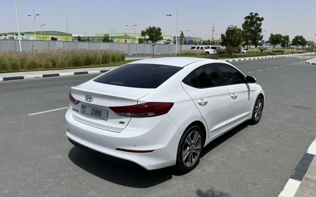 Rent a Hyundai Avante white, 2019 in Dubai