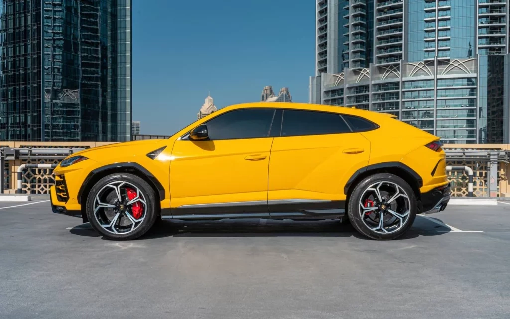 Rent a Lamborghini Urus yellow, 2020 in Dubai
