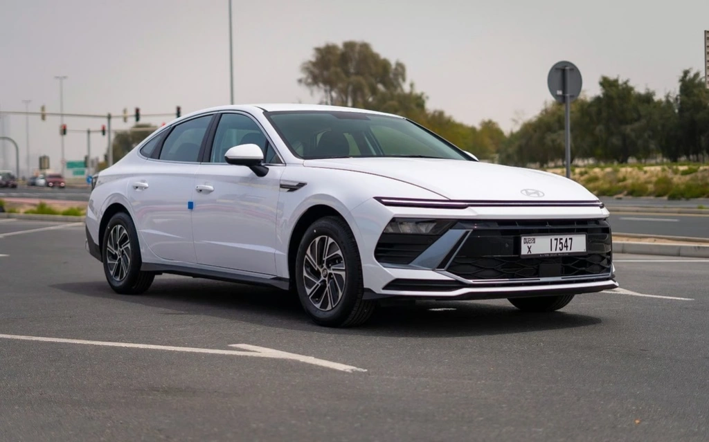 Rent a Hyundai Sonata white, 2024 in Dubai