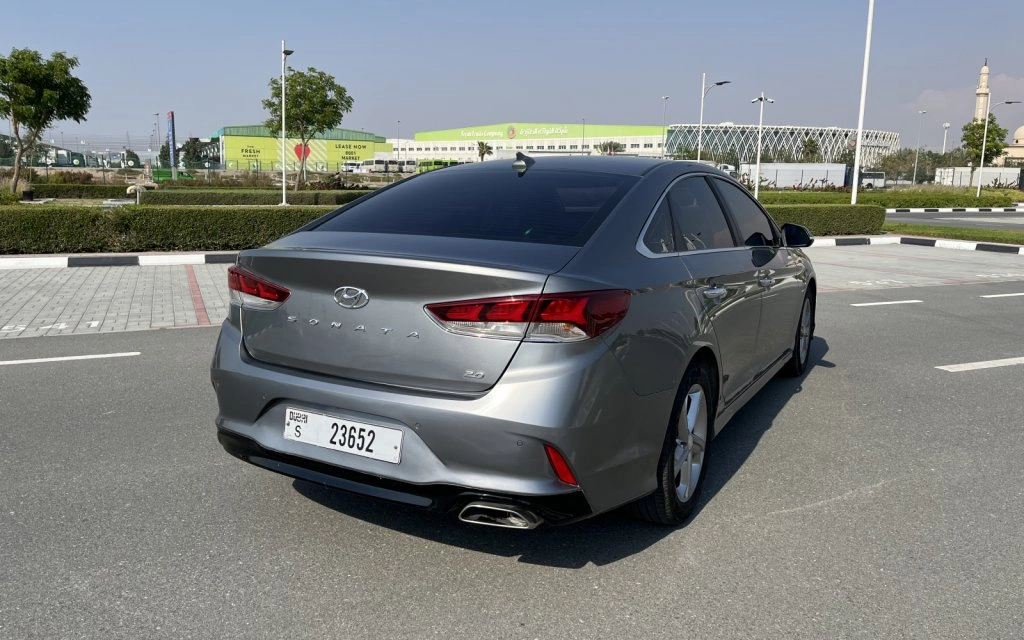 Rent a Hyundai Sonata grey, 2019 in Dubai