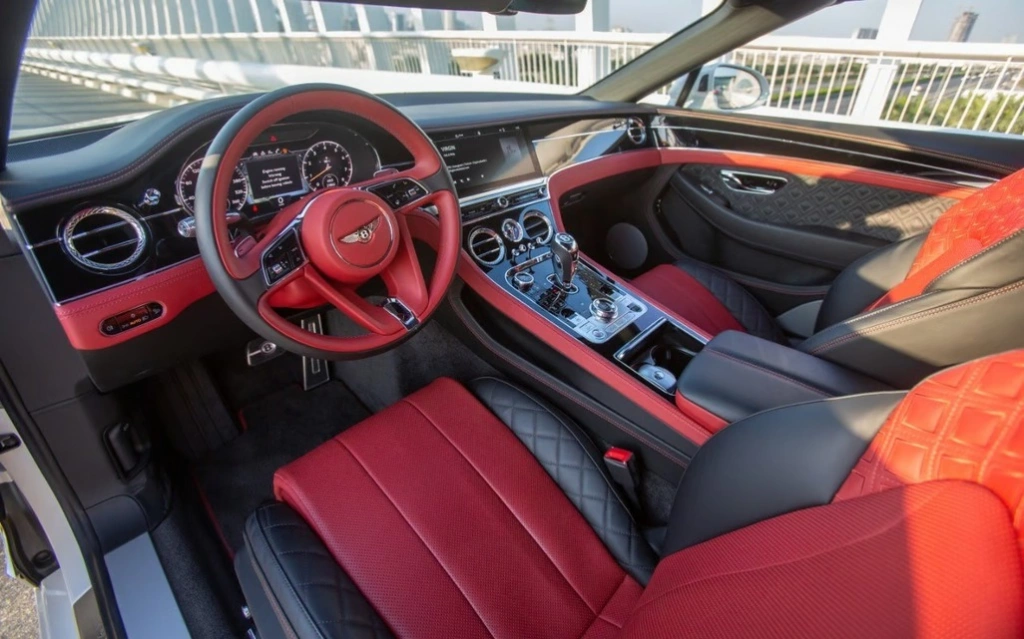 Rent a Bentley Continental-GTC-V12 white, 2021 in Dubai