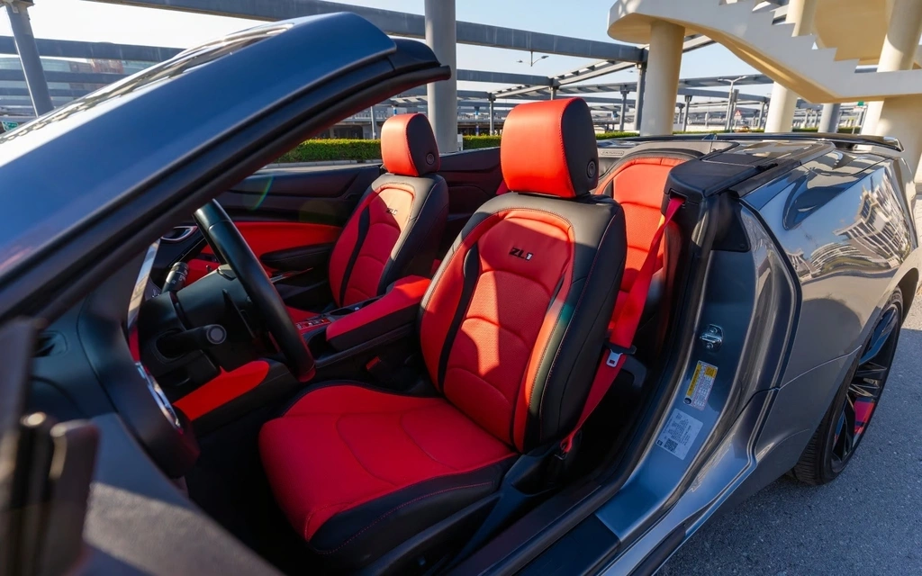 Rent a Chevrolet Camaro-V8-RS grey, 2023 in Dubai