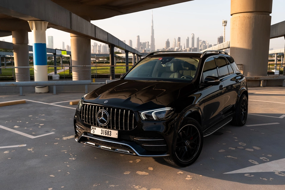 Rent a Mercedes GLE-350 black, 2021 in Dubai
