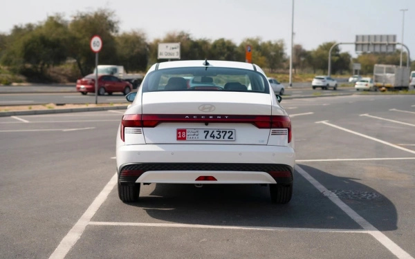 Rent a Hyundai Accent white, 2024 in Dubai