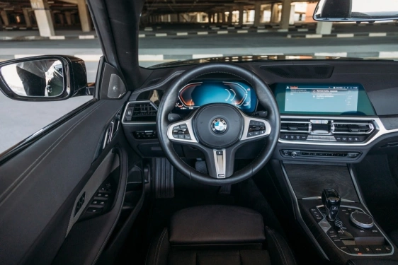 Rent a BMW 430i-Cabrio green, 2022 in Dubai