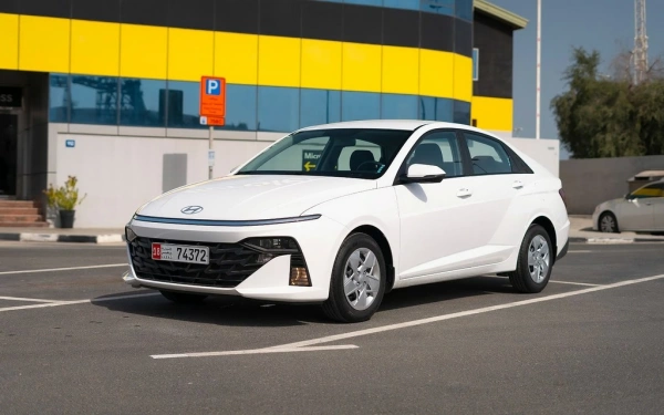 Rent a Hyundai Accent white, 2024 in Dubai