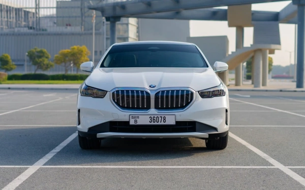 Rent a BMW BMW-520i white, 2024 in Dubai