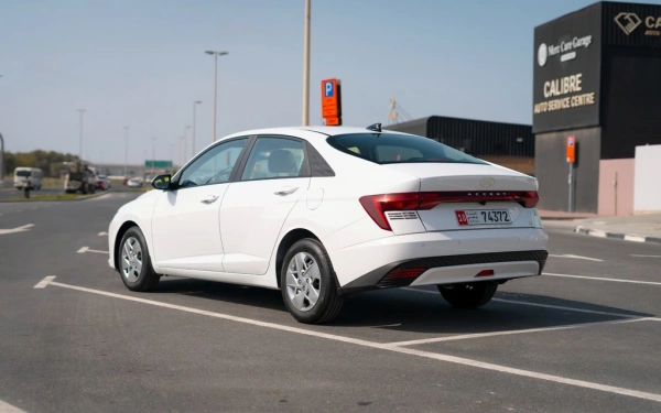 Rent a Hyundai Accent white, 2024 in Dubai