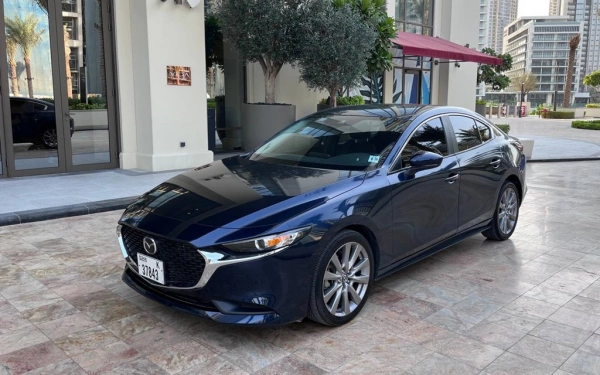 Rent a Mazda 3 dark-blue, 2021 in Dubai