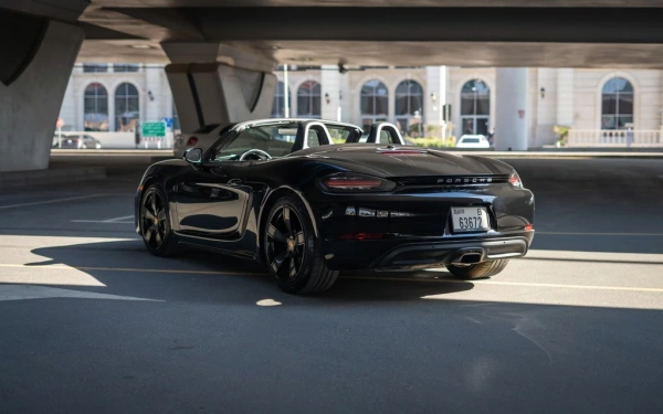 Rent a Porsche Boxster-718 black, 2021 in Dubai