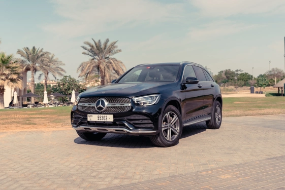 Rent a Mercedes GLC-300 black, 2022 in Dubai