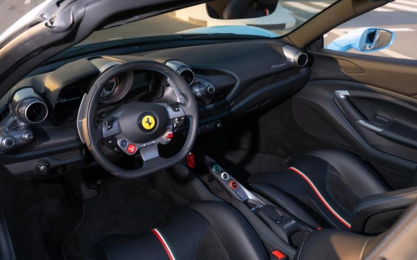 Rent a Ferrari F8-Tributo blue, 2023 in Dubai