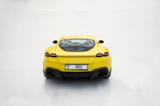 Rent a Ferrari Roma yellow, 2023 in Dubai