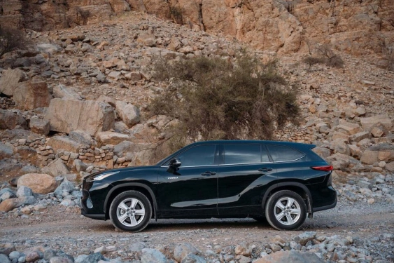 Rent a Toyota Highlander-Hybrid black, 2023 in Dubai