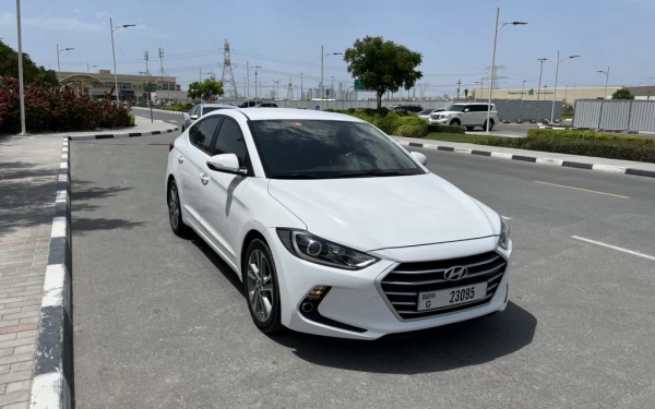 Rent a Hyundai Avante white, 2019 in Dubai