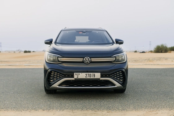 Rent a Volkswagen id.6 grey-blue, 2022 in Dubai