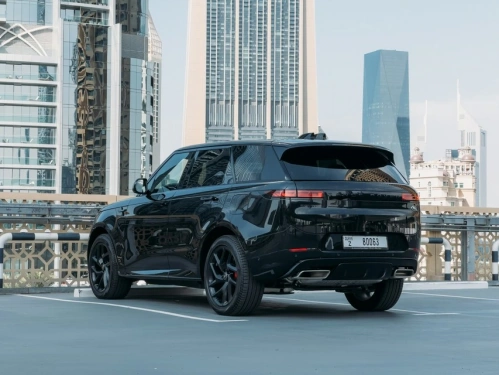 Rent a RangeRover Sport black, 2023 in Dubai