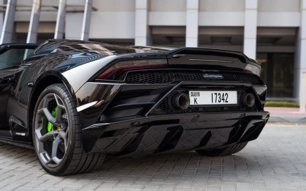 Rent a Lamborghini Evo-Spyder black, 2023 in Dubai