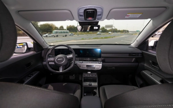 Rent a Hyundai Kona white, 2024 in Dubai