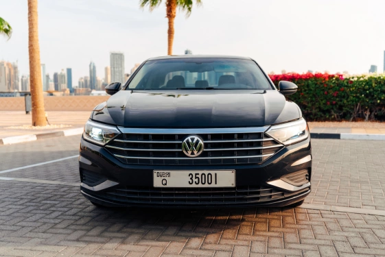 Rent a Volkswagen Jetta black, 2021 in Dubai