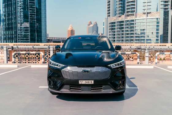 Rent a Ford Mustang-Mach-E black, 2023 in Dubai