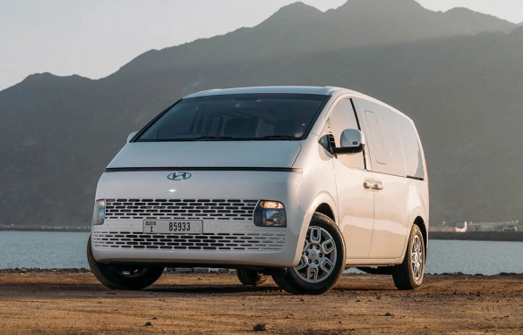 Rent a Hyundai Staria white, 2023 in Dubai
