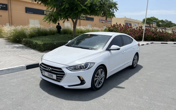Rent a Hyundai Avante white, 2019 in Dubai