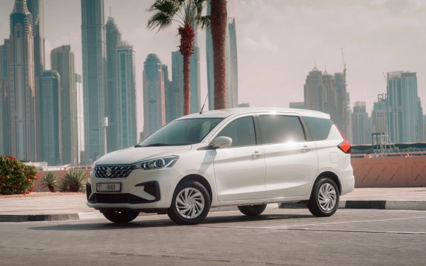 Rent a Suzuki Ertiga white, 2022 in Dubai
