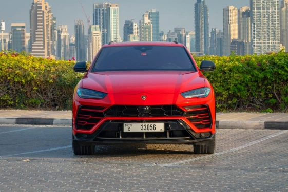 Rent a Lamborghini Urus red, 2020 in Dubai